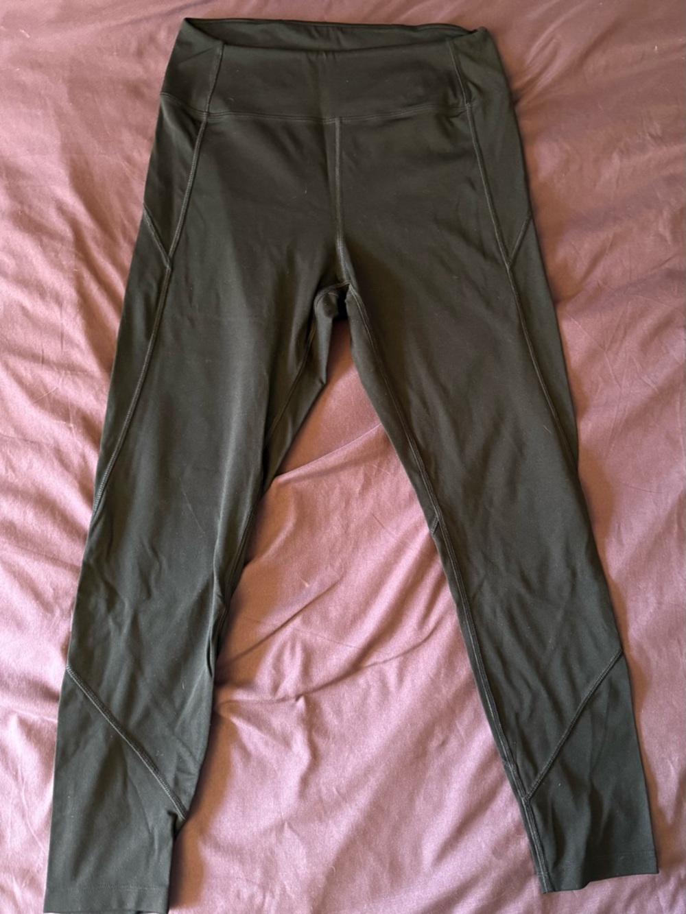 PINK Victoria's Secret Black Cropped High-Waist Leggings